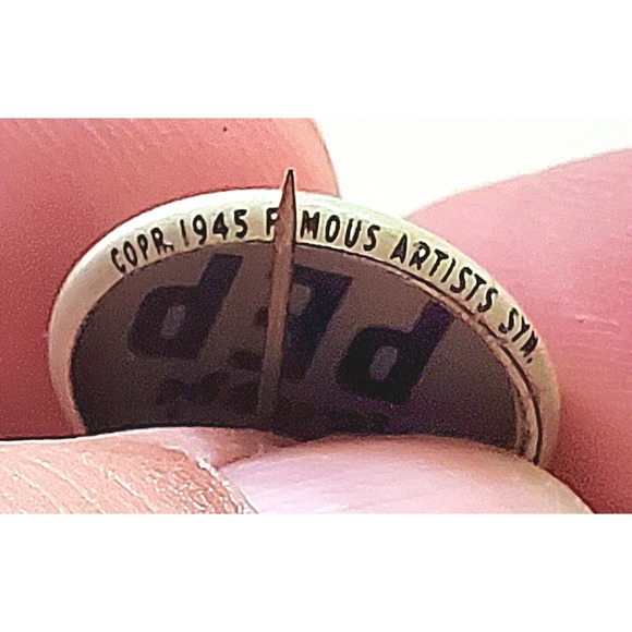 Vintage 1945 Kellogg's Cereal PEP Kayo Comic Strip Pinback Button Premium - Picture 3 of 4